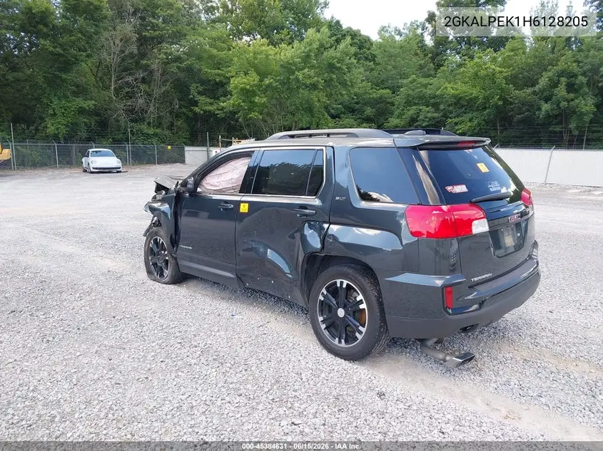 2017 GMC Terrain Slt VIN: 2GKALPEK1H6128205 Lot: 45384631