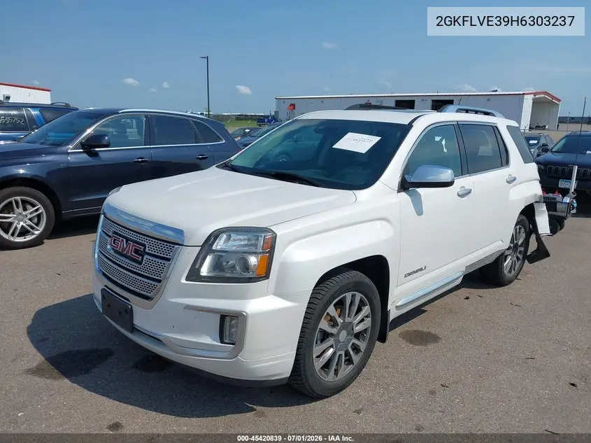 2017 GMC Terrain Denali VIN: 2GKFLVE39H6303237 Lot: 45420839