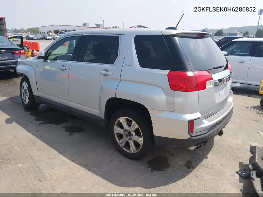 2017 GMC Terrain Sle-1 VIN: 2GKFLSEK0H6286852 Lot: 45660903