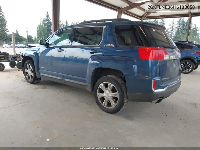 2017 GMC Terrain Sle-2 VIN: 2GKFLNE36H6180058 Lot: 45677533