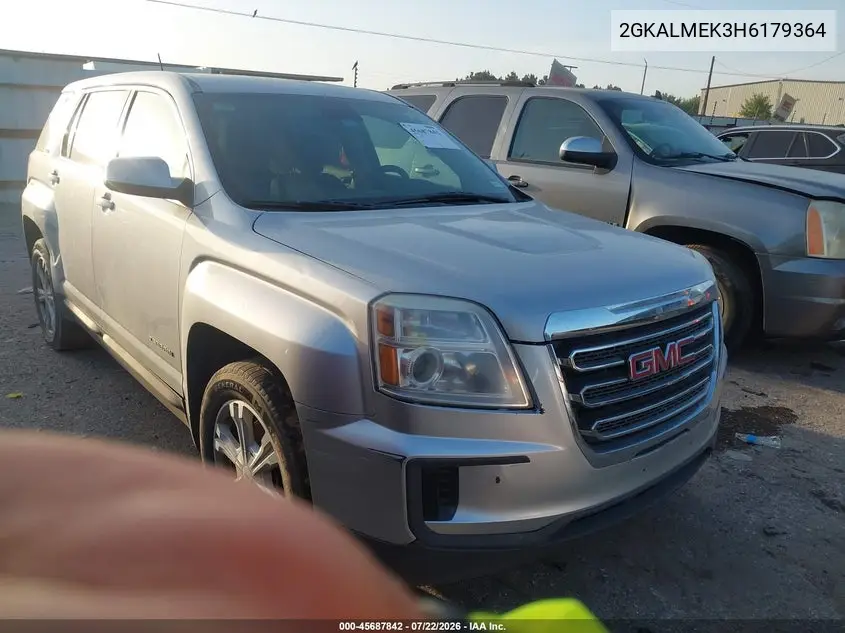 2017 GMC Terrain Sle-1 VIN: 2GKALMEK3H6179364 Lot: 45687842