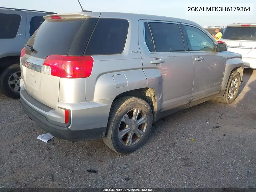 2017 GMC Terrain Sle-1 VIN: 2GKALMEK3H6179364 Lot: 45687842