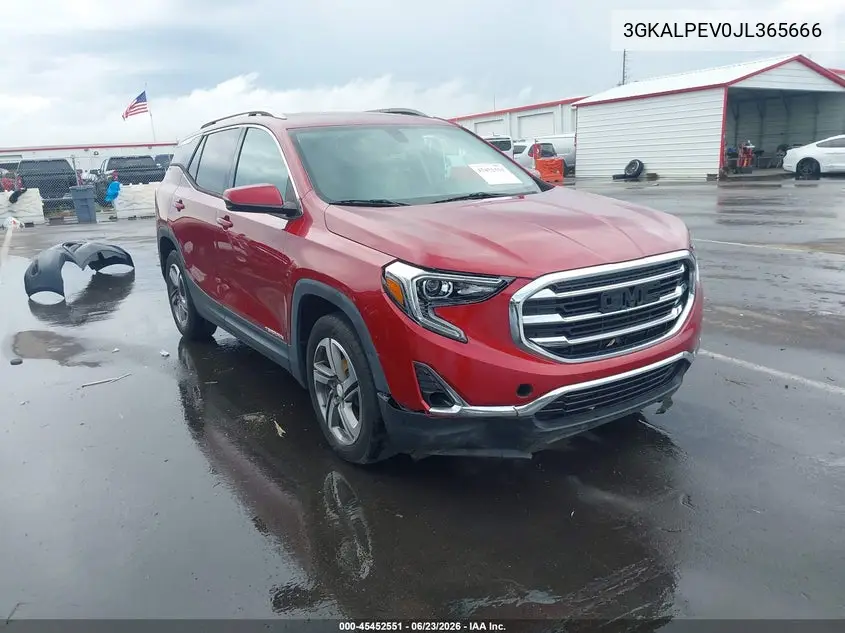 2018 GMC Terrain Slt VIN: 3GKALPEV0JL365666 Lot: 45452551