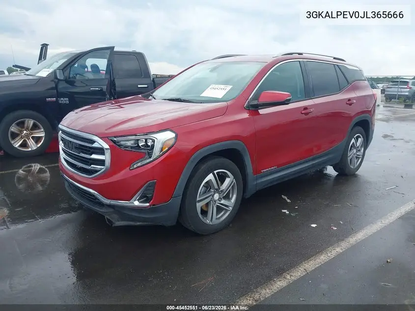 2018 GMC Terrain Slt VIN: 3GKALPEV0JL365666 Lot: 45452551