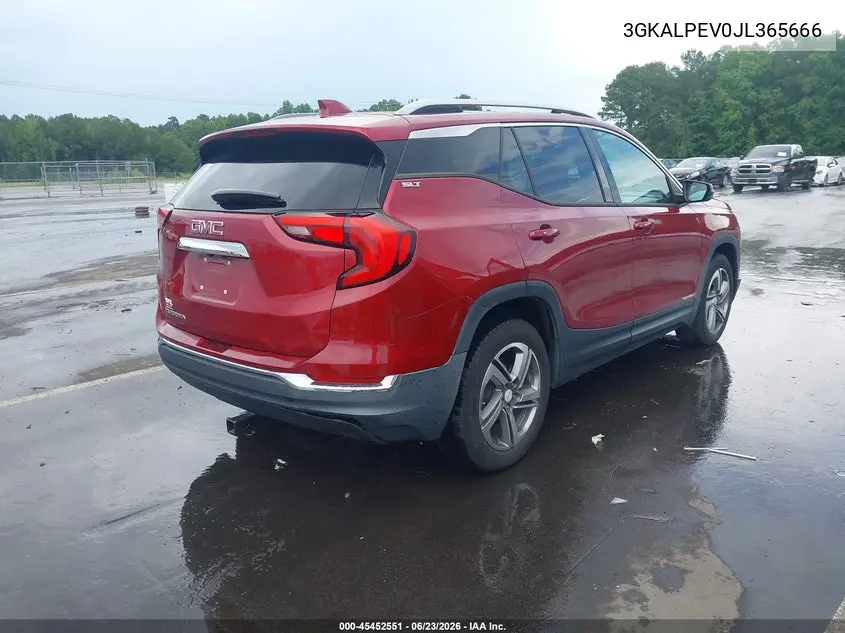 2018 GMC Terrain Slt VIN: 3GKALPEV0JL365666 Lot: 45452551