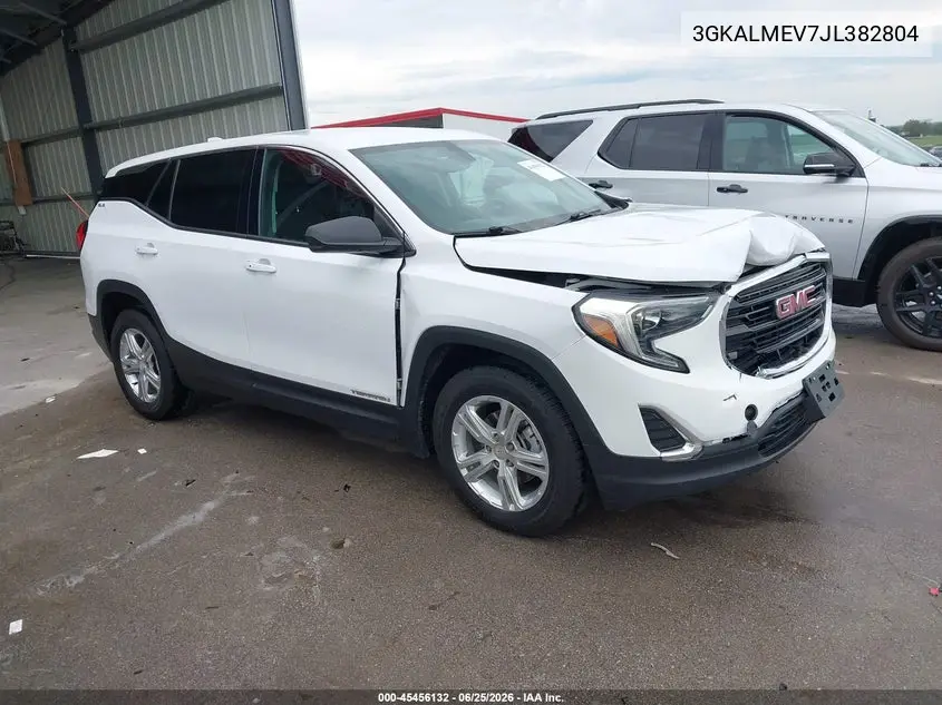 2018 GMC Terrain Sle VIN: 3GKALMEV7JL382804 Lot: 45456132