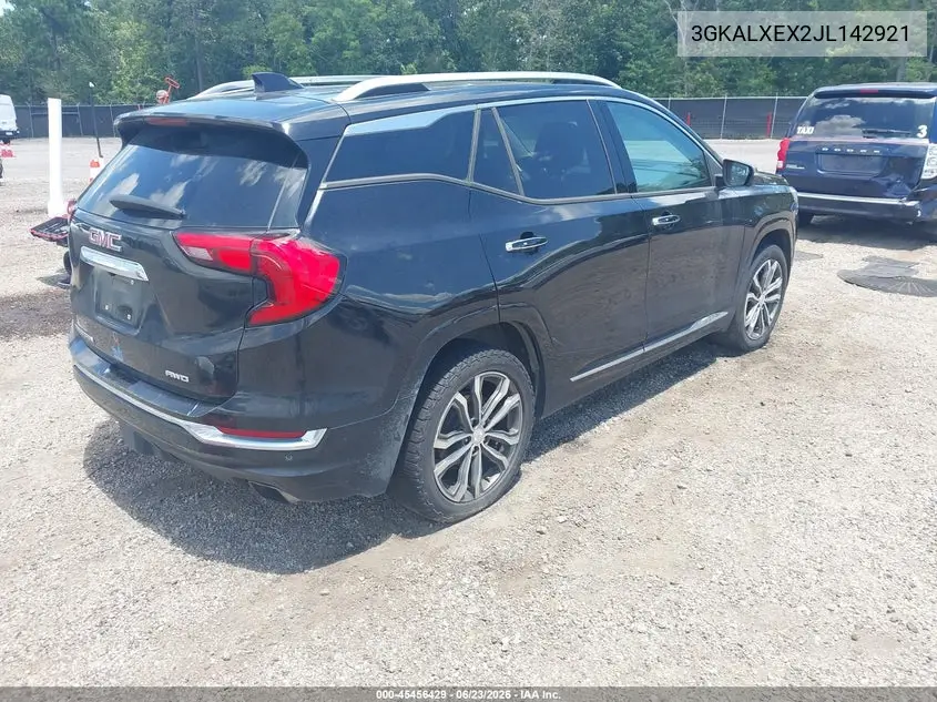2018 GMC Terrain Denali VIN: 3GKALXEX2JL142921 Lot: 45456429