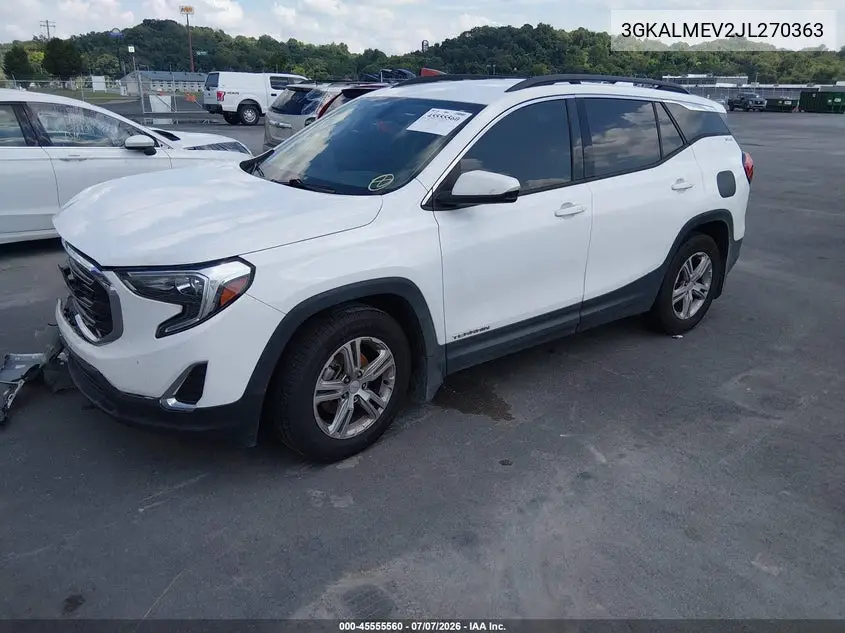 2018 GMC Terrain Sle VIN: 3GKALMEV2JL270363 Lot: 45555560