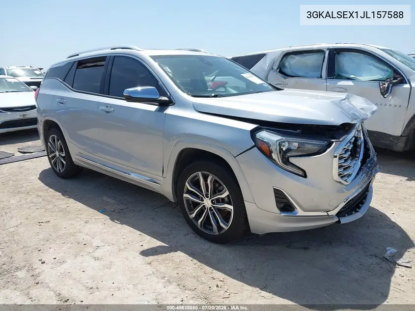 2018 GMC Terrain Denali VIN: 3GKALSEX1JL157588 Lot: 45638850