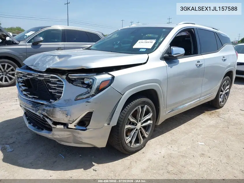 2018 GMC Terrain Denali VIN: 3GKALSEX1JL157588 Lot: 45638850