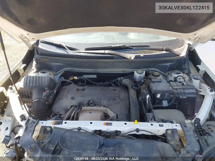 2019 GMC Terrain Slt VIN: 3GKALVEX0KL122415 Lot: 12630748