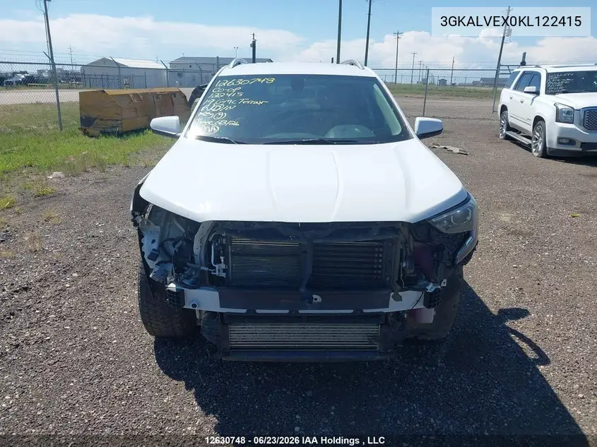 2019 GMC Terrain Slt VIN: 3GKALVEX0KL122415 Lot: 12630748
