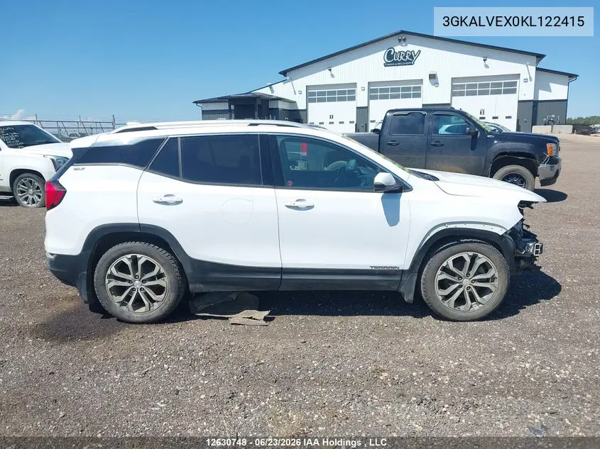 2019 GMC Terrain Slt VIN: 3GKALVEX0KL122415 Lot: 12630748