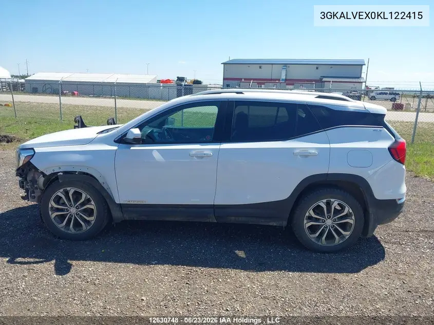 2019 GMC Terrain Slt VIN: 3GKALVEX0KL122415 Lot: 12630748