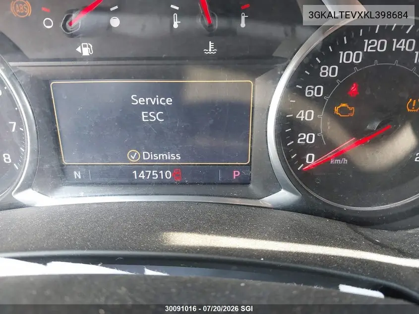 2019 GMC Terrain Sle VIN: 3GKALTEVXKL398684 Lot: 30091016