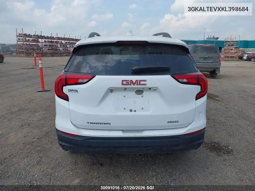 2019 GMC Terrain Sle VIN: 3GKALTEVXKL398684 Lot: 30091016