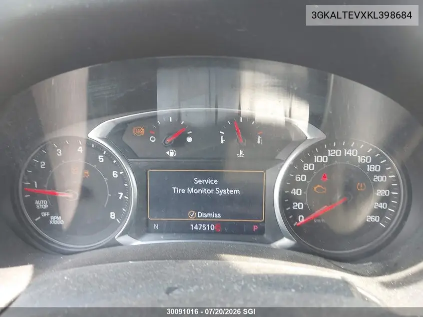 2019 GMC Terrain Sle VIN: 3GKALTEVXKL398684 Lot: 30091016