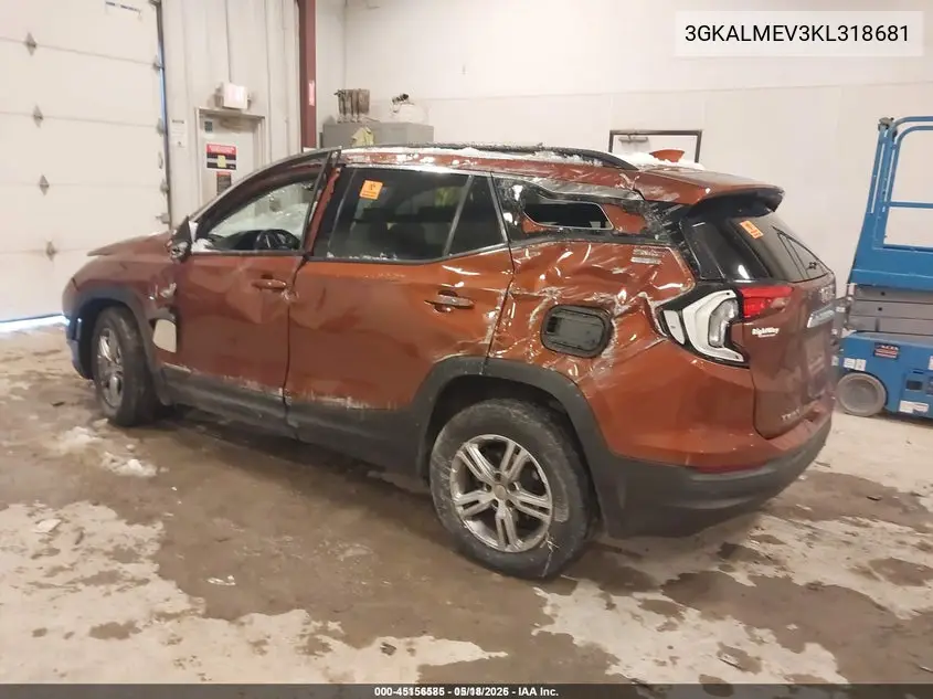 3GKALMEV3KL318681 2019 GMC Terrain Sle