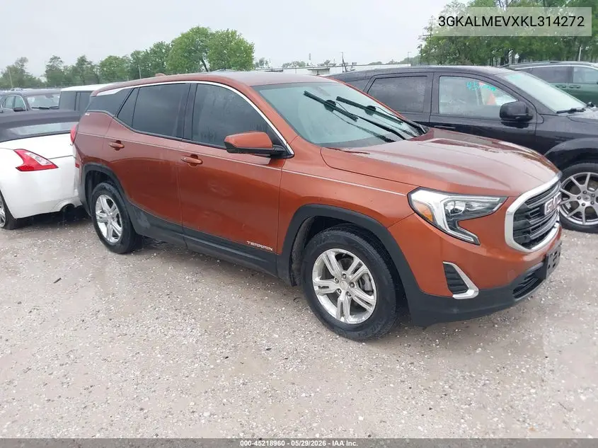 2019 GMC Terrain Sle VIN: 3GKALMEVXKL314272 Lot: 45218960