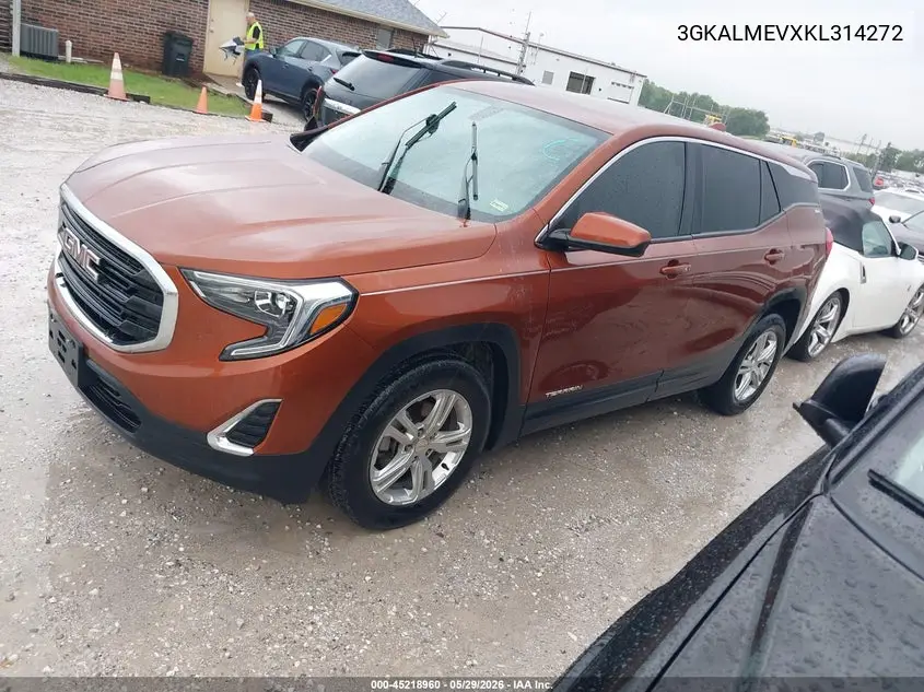 2019 GMC Terrain Sle VIN: 3GKALMEVXKL314272 Lot: 45218960