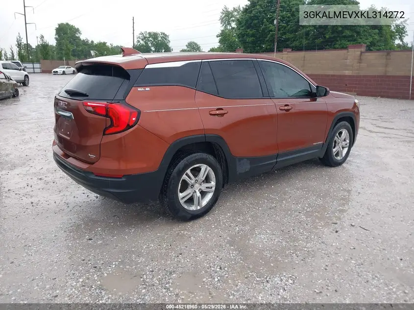 2019 GMC Terrain Sle VIN: 3GKALMEVXKL314272 Lot: 45218960