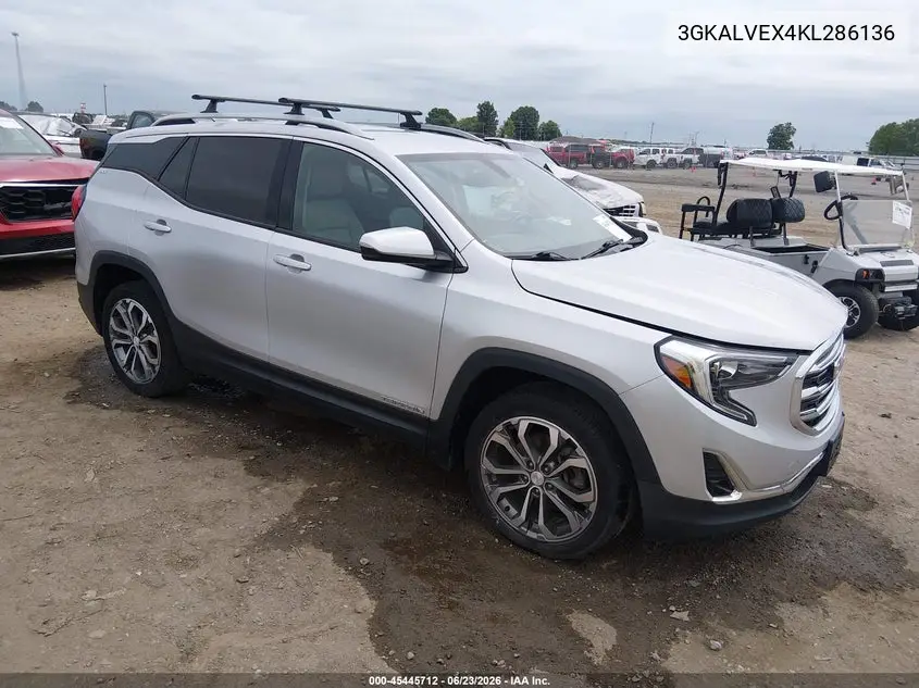 2019 GMC Terrain Slt VIN: 3GKALVEX4KL286136 Lot: 45445712
