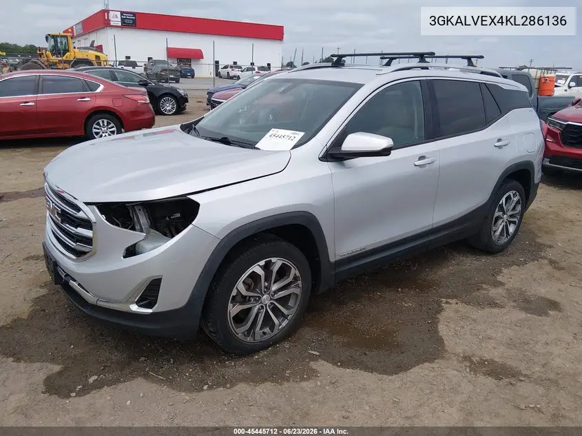2019 GMC Terrain Slt VIN: 3GKALVEX4KL286136 Lot: 45445712