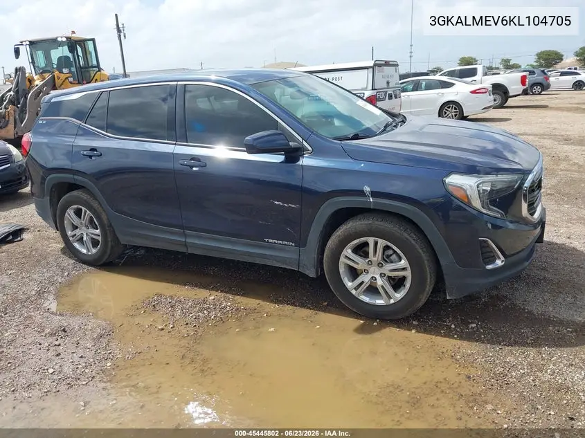 2019 GMC Terrain Sle VIN: 3GKALMEV6KL104705 Lot: 45445802