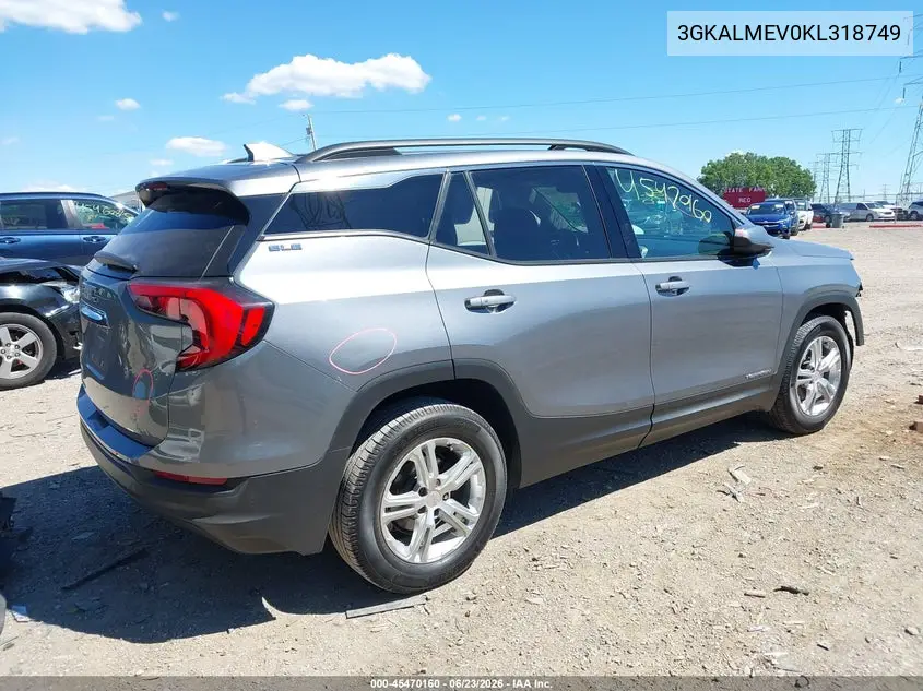 2019 GMC Terrain Sle VIN: 3GKALMEV0KL318749 Lot: 45470160
