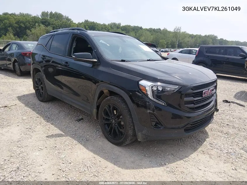 2019 GMC Terrain Slt VIN: 3GKALVEV7KL261049 Lot: 45662973