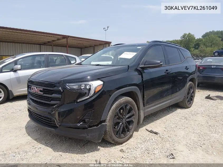2019 GMC Terrain Slt VIN: 3GKALVEV7KL261049 Lot: 45662973