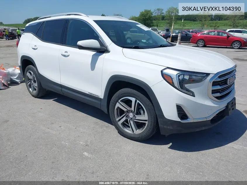 2019 GMC Terrain Slt VIN: 3GKALVEVXKL104390 Lot: 45671979