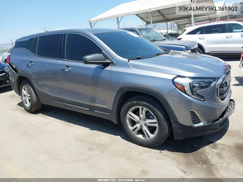 2019 GMC Terrain Sle VIN: 3GKALMEV5KL361502 Lot: 45677187