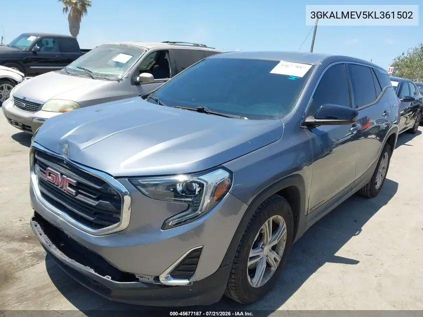 2019 GMC Terrain Sle VIN: 3GKALMEV5KL361502 Lot: 45677187