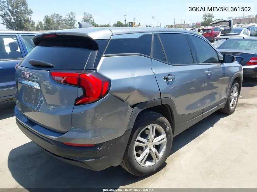 2019 GMC Terrain Sle VIN: 3GKALMEV5KL361502 Lot: 45677187