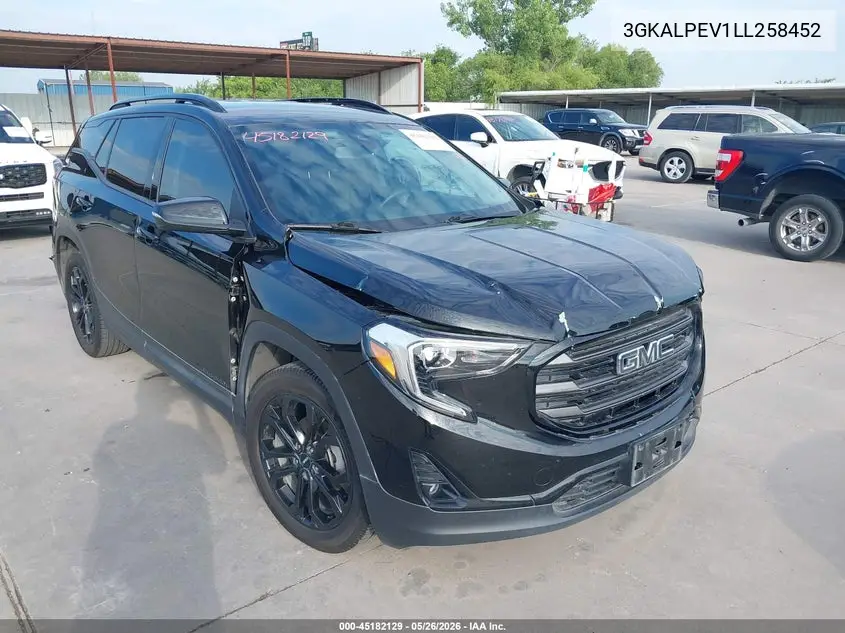 2020 GMC Terrain Fwd Slt VIN: 3GKALPEV1LL258452 Lot: 45182129
