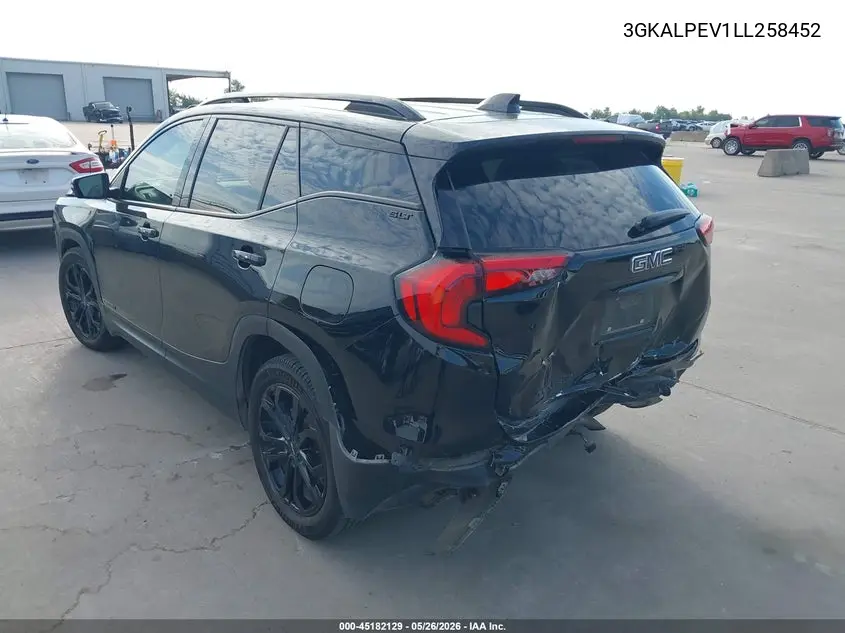 2020 GMC Terrain Fwd Slt VIN: 3GKALPEV1LL258452 Lot: 45182129