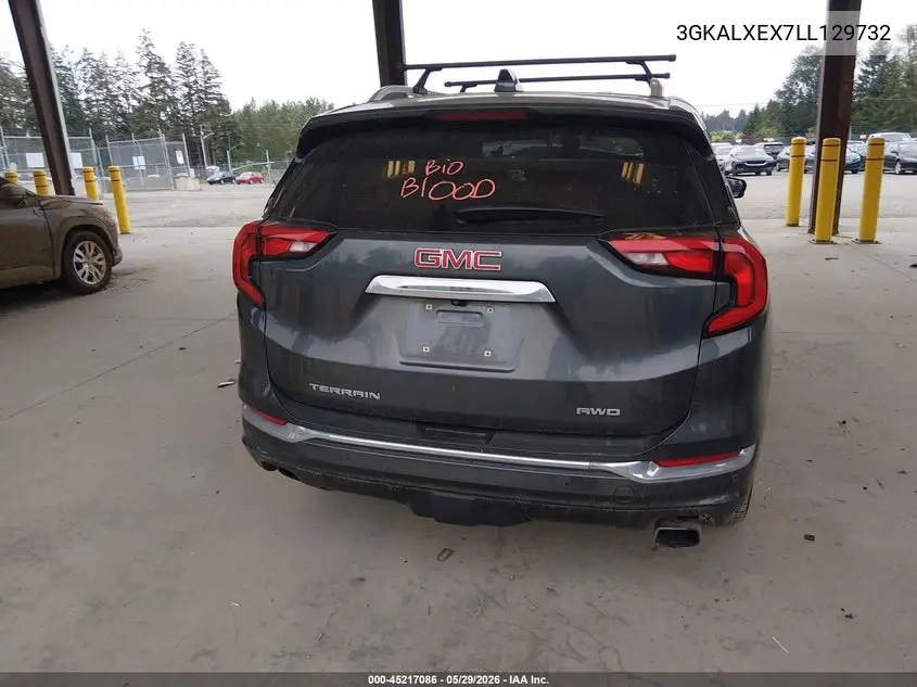 2020 GMC Terrain Awd Denali VIN: 3GKALXEX7LL129732 Lot: 45217086