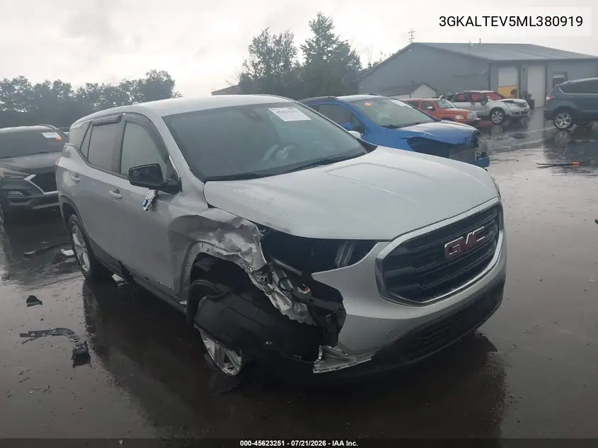 2021 GMC Terrain Awd Sle VIN: 3GKALTEV5ML380919 Lot: 45623251