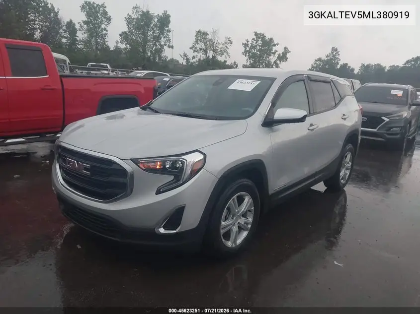 2021 GMC Terrain Awd Sle VIN: 3GKALTEV5ML380919 Lot: 45623251