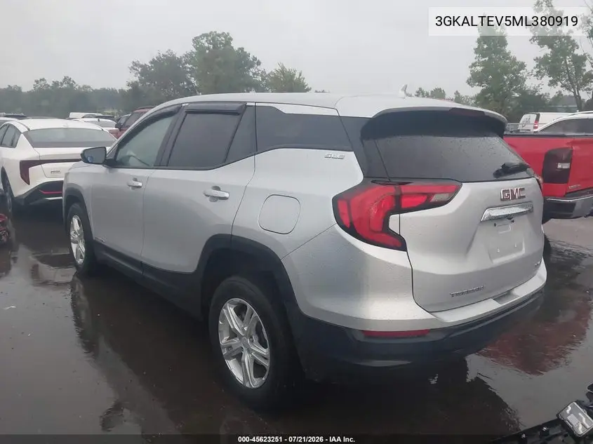 2021 GMC Terrain Awd Sle VIN: 3GKALTEV5ML380919 Lot: 45623251