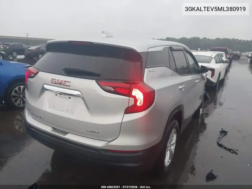 2021 GMC Terrain Awd Sle VIN: 3GKALTEV5ML380919 Lot: 45623251