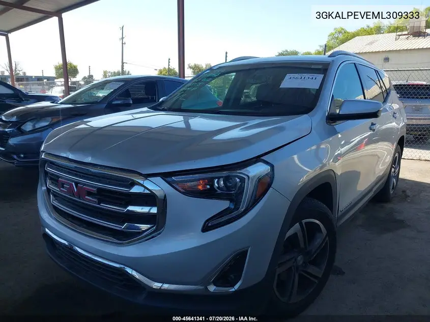 2021 GMC Terrain Fwd Slt VIN: 3GKALPEV6ML309333 Lot: 45641341