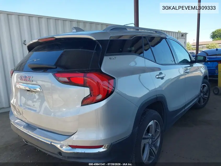 2021 GMC Terrain Fwd Slt VIN: 3GKALPEV6ML309333 Lot: 45641341