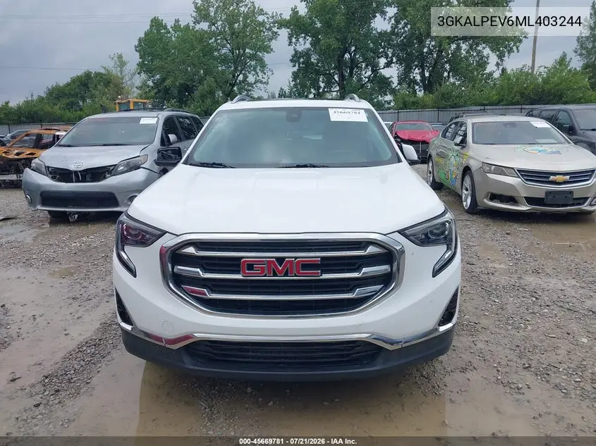 2021 GMC Terrain Fwd Slt VIN: 3GKALPEV6ML403244 Lot: 45669781