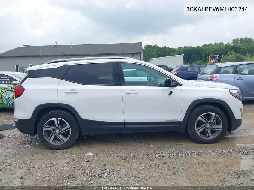 2021 GMC Terrain Fwd Slt VIN: 3GKALPEV6ML403244 Lot: 45669781
