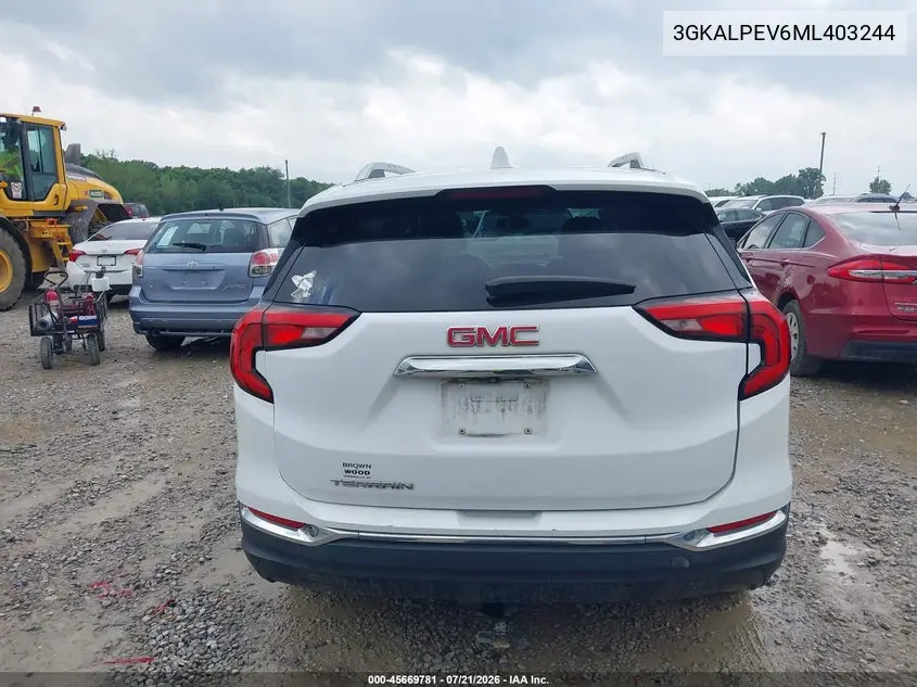 2021 GMC Terrain Fwd Slt VIN: 3GKALPEV6ML403244 Lot: 45669781
