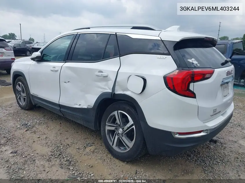 2021 GMC Terrain Fwd Slt VIN: 3GKALPEV6ML403244 Lot: 45669781