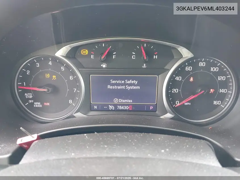 2021 GMC Terrain Fwd Slt VIN: 3GKALPEV6ML403244 Lot: 45669781