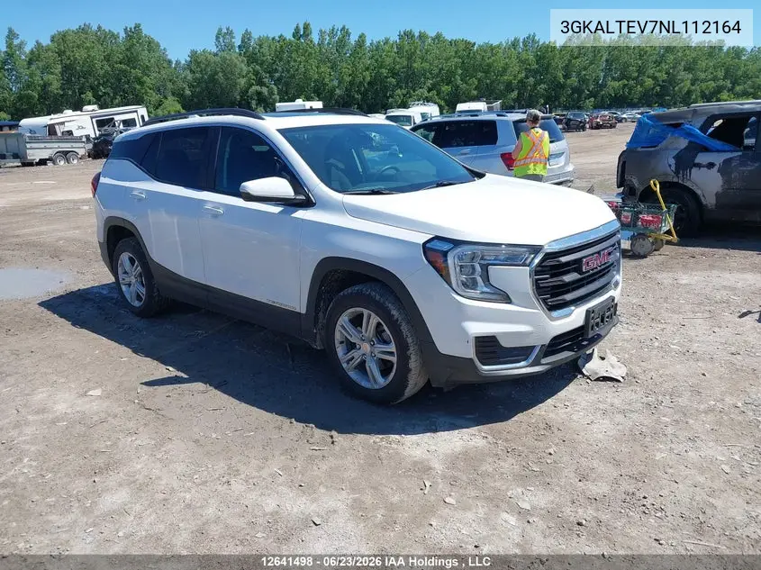 2022 GMC Terrain Sle VIN: 3GKALTEV7NL112164 Lot: 12641498
